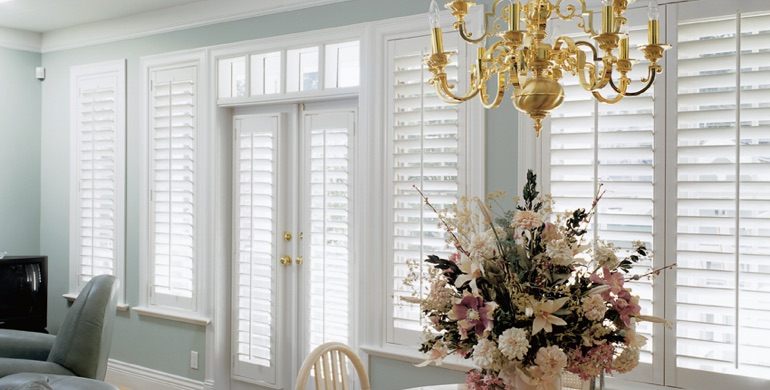 New York sunroom polywood shutters